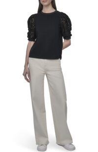 LACE PUFF SLEEVE CRE - Image 4