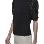 LACE PUFF SLEEVE CRE