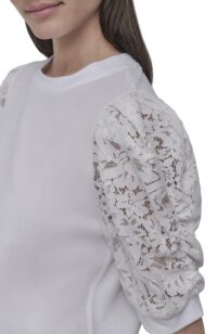 LACE PUFF SLEEVE CRE