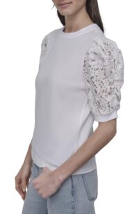LACE PUFF SLEEVE CRE - Image 5