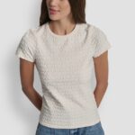 Logo Jacquard Short Sleeve Crew Neck Tee