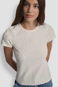 Logo Jacquard Short Sleeve Crew Neck Tee - Image 5