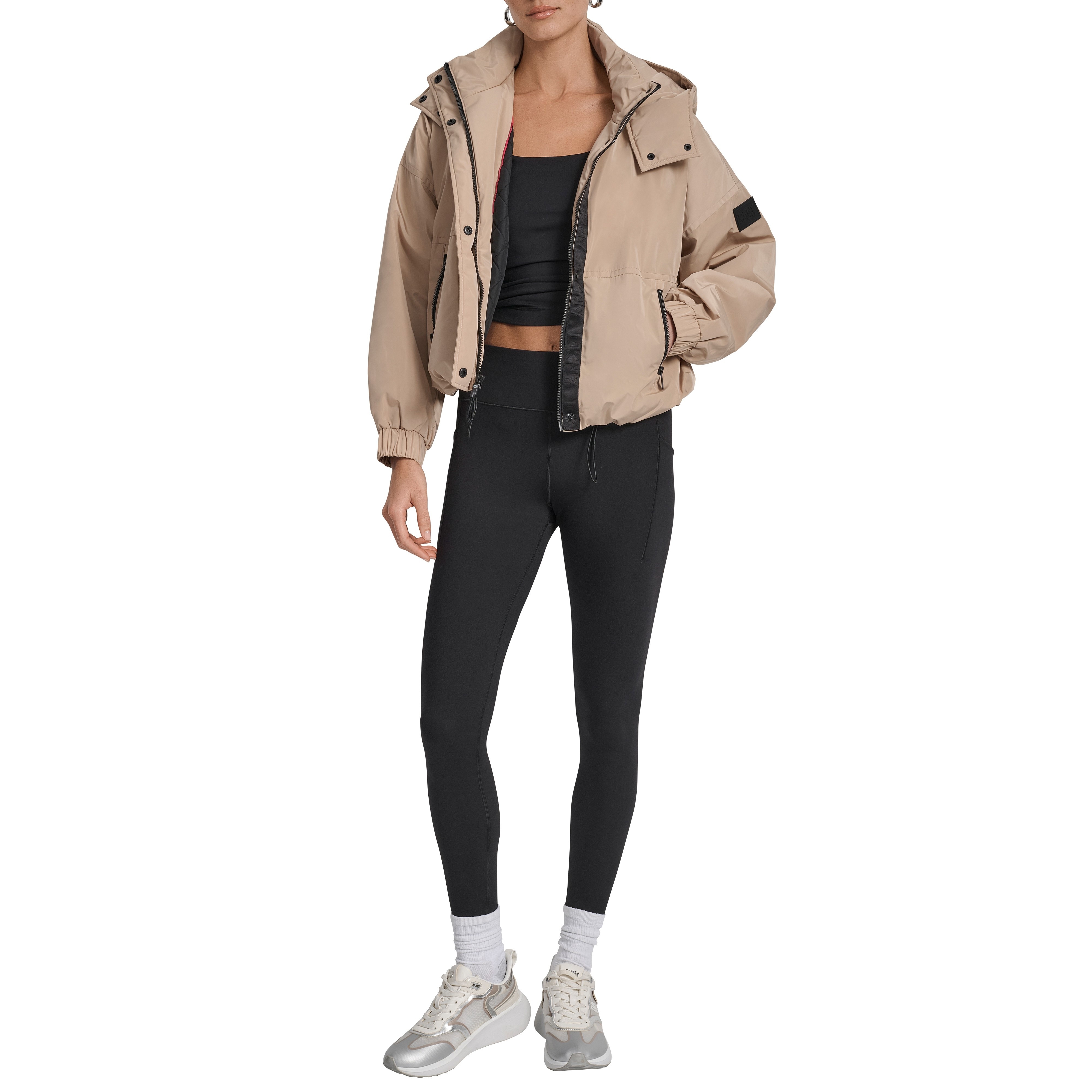 Short Logo Embellished Hooded Jack- Puffer - Image 3