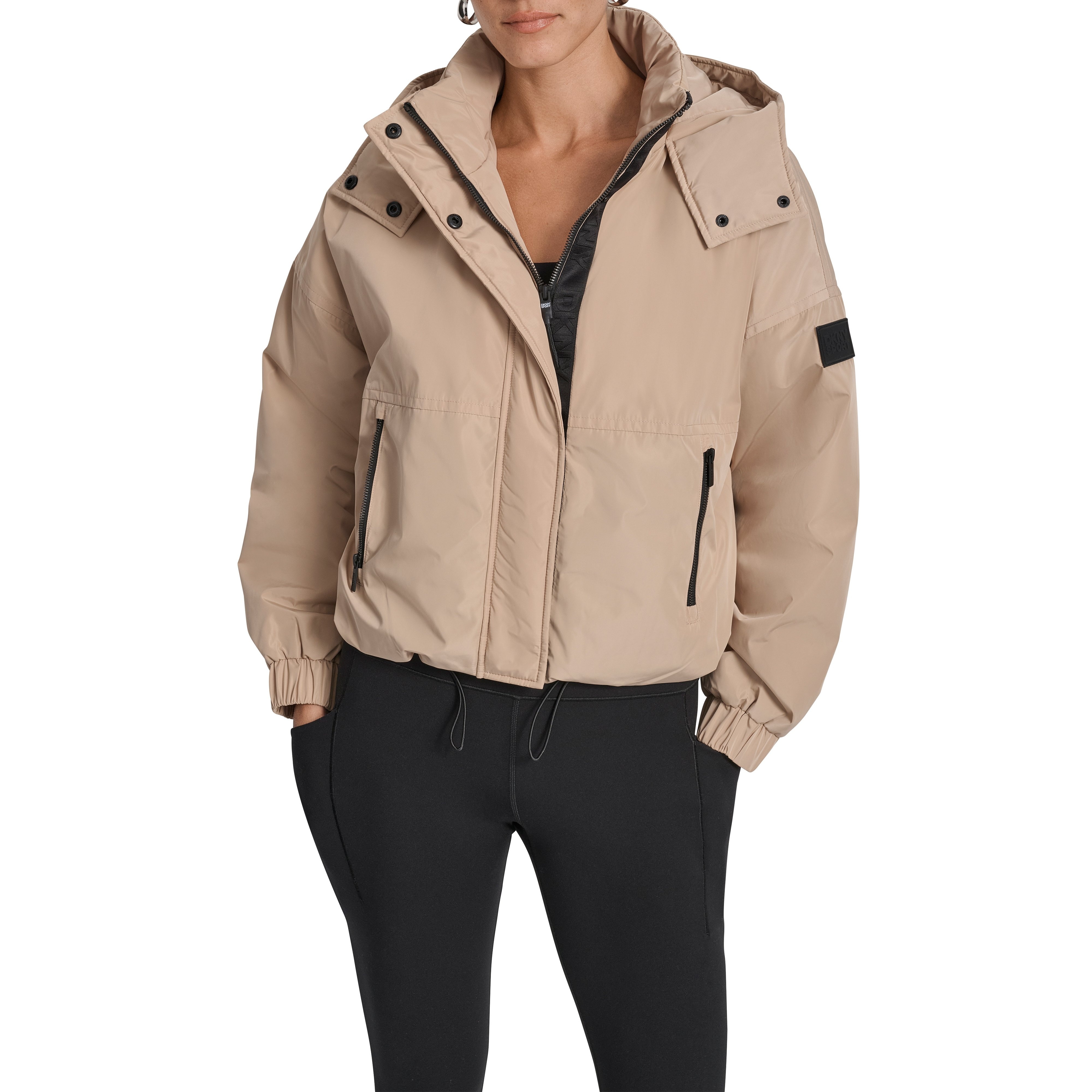 Short Logo Embellished Hooded Jack- Puffer - Image 4