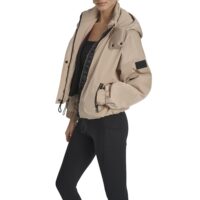 Short Logo Embellished Hooded Jack- Puffer - Image 6