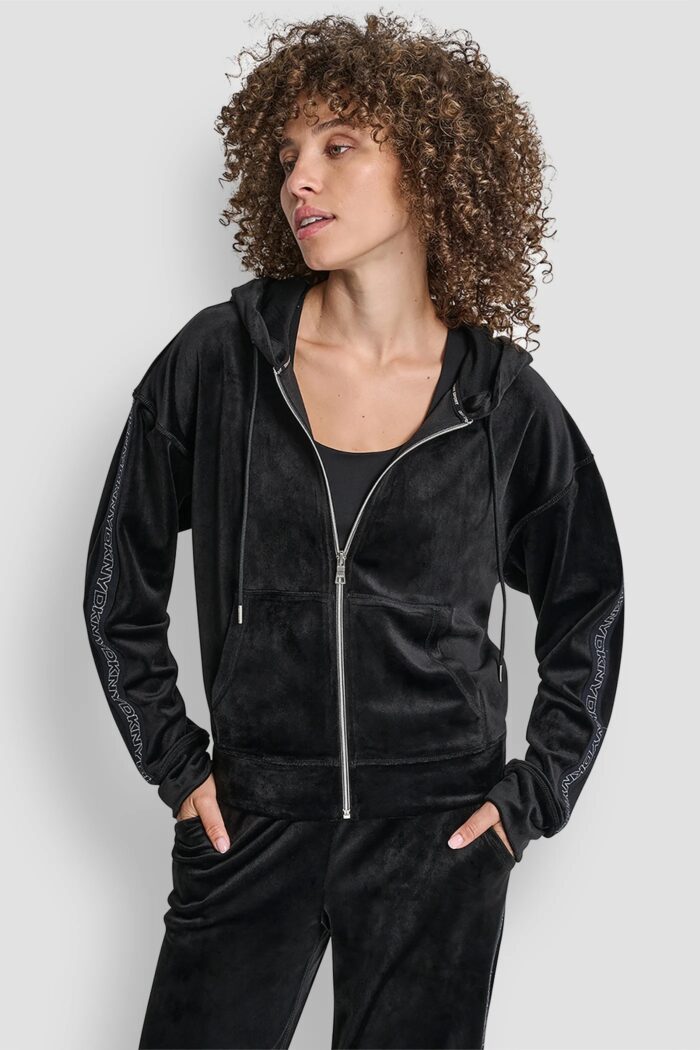 Velour Full Zip Hoodie