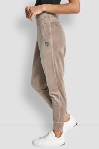 Velour Rhinestone Two Tone Logo Jogger - Image 3